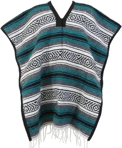 Miniatura 12 de Del Mex Poncho clásico de manta mexicana