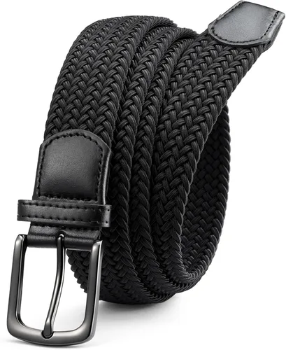 CHAOREN Cinturón para hombre, cinturón de golf trenzado elástico para hombres de 1 3/8 pulgadas, regalo para pantalones de golf, pantalones cortos