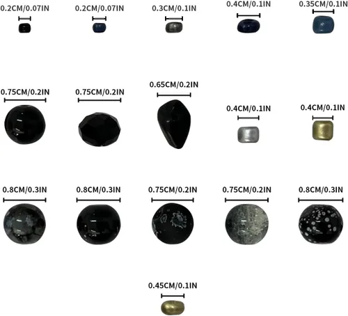 Miniatura 5 de 600 cuentas de cristal espaciadoras para hacer pulseras y joyas, cuentas Rondelle facetadas de obsidiana de 0.315 pulgadas con agujero para Negro