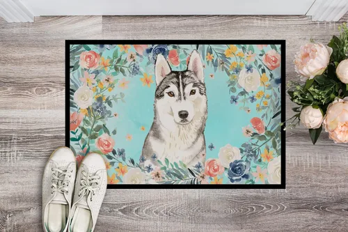 Miniatura 2 de Caroline's Treasures CK3408JMAT - Felpudo de Husky siberiano de 24 x 36 pulgadas, para interiores y exteriores, para entrada, antideslizante