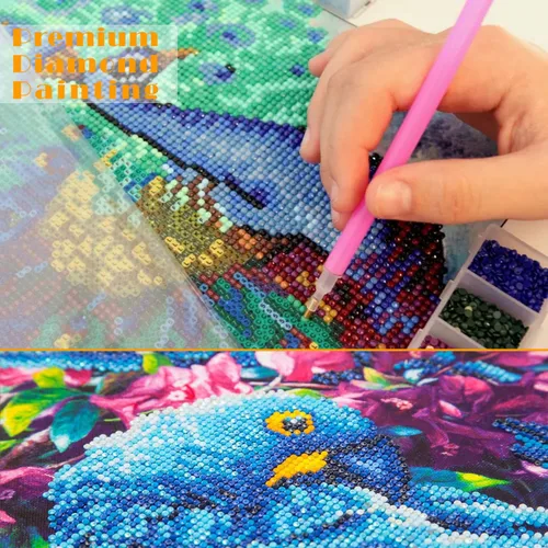 Miniatura 6 de Youtheart Pintura con diamantes, arte de diamantes de princesa, kit de bordado de punto de cruz de taladro completo 5D, decoración de pared de AR18
