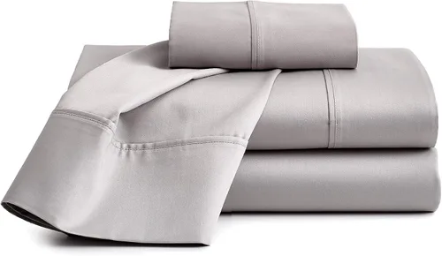 Miniatura 11 de Sábanas de cama 100% algodón orgánico de bolsillo extra profundo, tamaño individual, color burdeos, sábanas orgánicas de 1000 hilos, sábanas