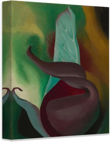 Miniatura 7 de Skunk Cabbage by Georgia O'Keeffe American Abstract Art - Oil on canvas Painting - Floral Art Decor & Gift for Art Enthusiasts