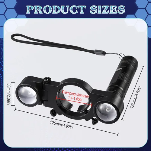 Miniatura 4 de Geelin Pistola de pintura automotriz, sistema de iluminación con pistola de pulverización de luz con película elástica de 1.97 pulgadas x 656 pies