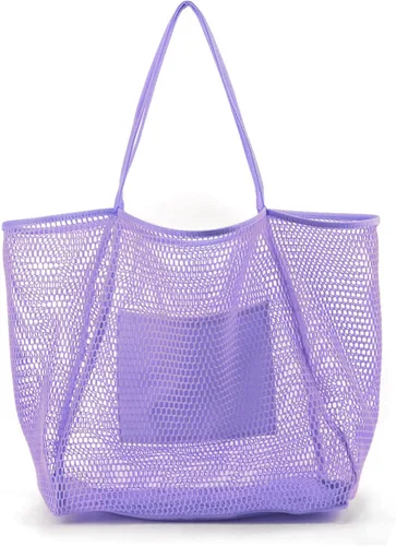 Miniatura 12 de Bolso de hombro para mujer Hoxis de malla, para la playa
