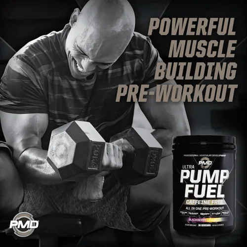Miniatura 7 de PMD Sports Pump Fuel Ultra Caffeine Free - Polvo de preentrenamiento y bomba muscular premium, mayor enfoque, resistencia y recuperación, creatina