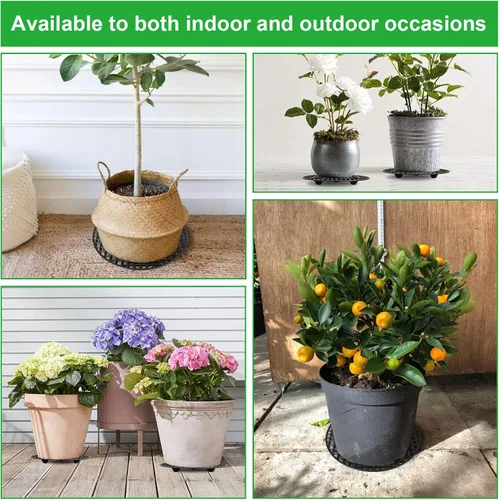Miniatura 7 de 12 elevadores de plantas de 12 pulgadas para macetas de interior, soportes de plantas resistentes, elevador de macetas a nivel de planta