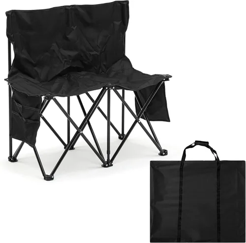 Miniatura 9 de Kigley Banco de fútbol plegable de 6 asientos, banco lateral portátil de equipo deportivo para campamento de fútbol, viajes, eventos, asientos al