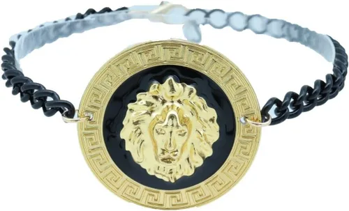 Trendy Fashion Jewelry Pulsera de metal negro con cadena de botas occidentales para mujer, pulsera de tobillo grande león dorado para zapatos, Metal