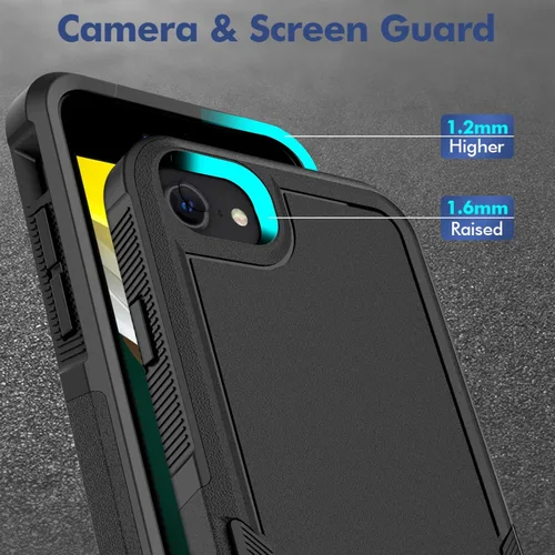 Miniatura 83 de Jeylly Funda para iPhone SE/Funda para iPhone 5S, Exterior de Plástico Duro que Absorbe Golpes + Interior de Silicona de Goma Defensor contra