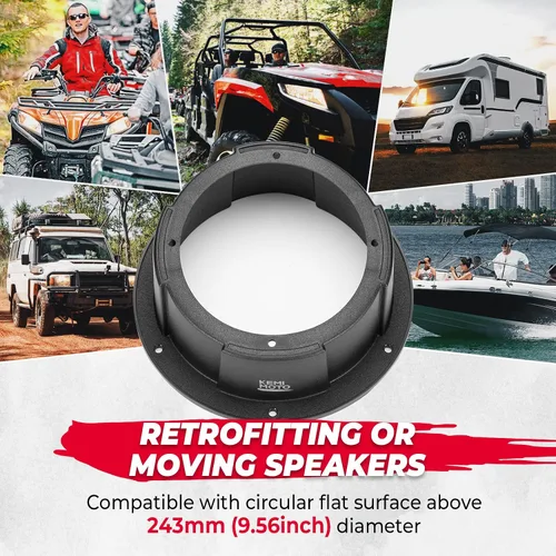 Miniatura 3 de KEMIMOTO Cápsula de altavoces en ángulo de 6.5 pulgadas, 1 cápsula de altavoz universal para caja de 6.5 pulgadas, compatible con UTV, RV, coche