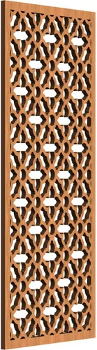 Miniatura 141 de Madison Paneles de pared decorativos de madera con calado, 9 3/8 pulgadas de ancho x 24 3/8 pulgadas de alto x 3/8 de alto, roble rojo rojo (Red Oak)