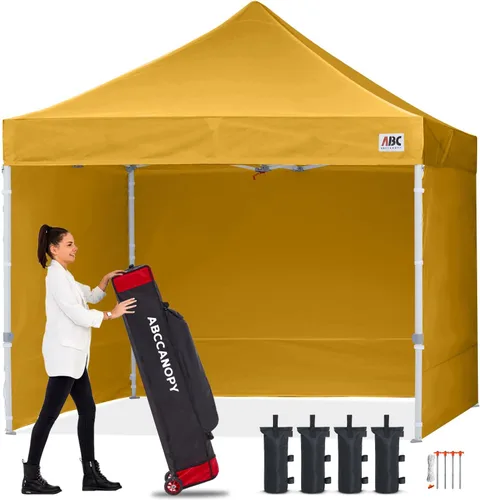 Miniatura 52 de Abccanopy - Toldo de 10 x 10 pies, con paredes laterales, sombra instantánea, con bolsa con ruedas para guardarlo. Incluye 4 bolsas de lastre, Azul
