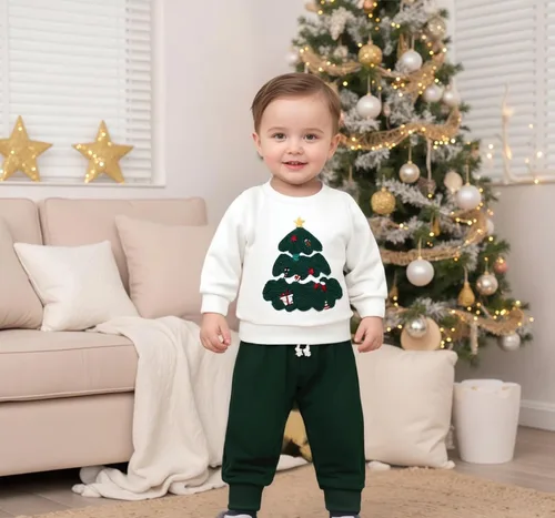 Miniatura 158 de Conjunto de camisa larga y divertida para bebé niño y niña, ropa de primera Navidad, 6, 12, 18, 24 meses, 2T