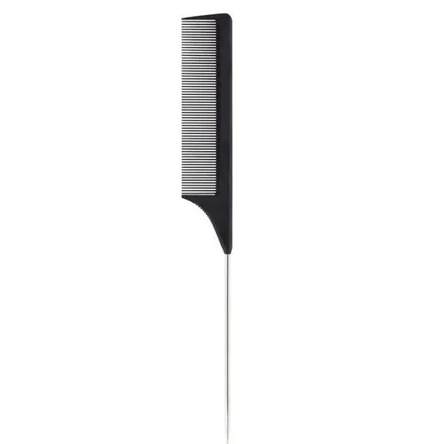 Miniatura 4 de Peines de separación de cabello de metal, 3 piezas, de acero y fibra de carbono, resistentes al calor, para peinar el cabello profesional con 3