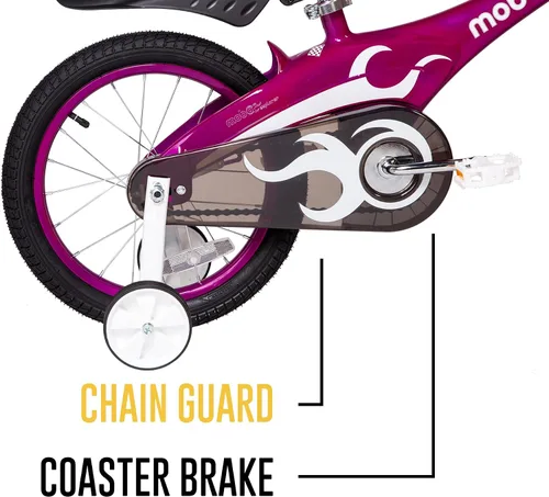 Miniatura 4 de Mobo Mobo Childrens-Road-Bicycles Lite Bike w/Training Wheels. 16” Bicycle for 4-6 Years Olds Fucsia