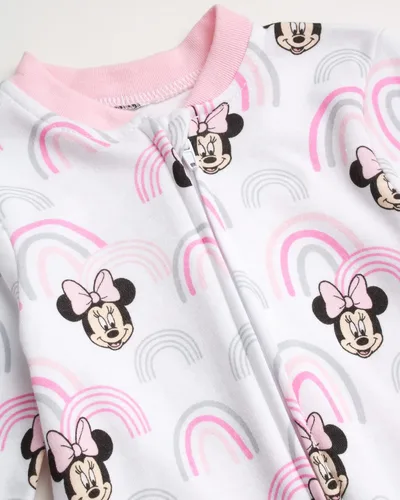 Miniatura 3 de Disney Mameluco de Minnie Mouse para bebé niña paquete de 2 mamelucos con pies 0-9 meses