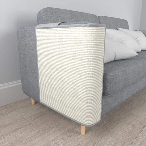 Miniatura 7 de Sillón rascador para gatos, protección de muebles de sisal natural contra gatos, rascador de esquina para sofá, silla, sofá, fácil instalación Sofá