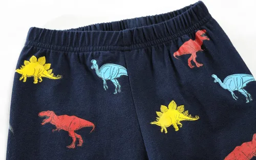 Miniatura 45 de Little Hand Pijamas para niños pequeños, Monster Truck 100% algodón, dinosaurio para niños, 2 piezas, ropa de dormir, conjuntos de ropa de dormir