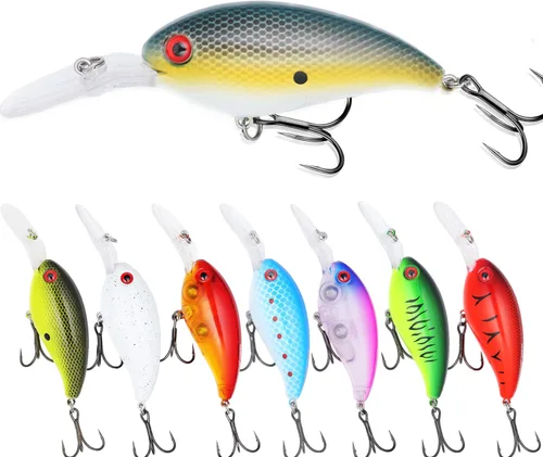 EXAURAFELIS Señuelos de buceo para equipo de pesca, señuelo de pesca para agua salada, cebos de agua dulce, cebos de natación para lubina, trucha,