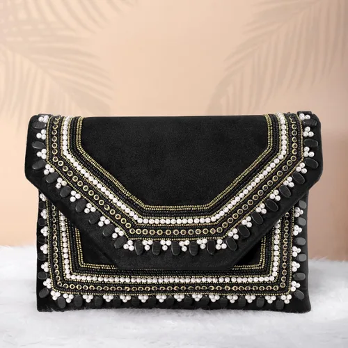 Miniatura 6 de Aheli Bolso de mano para mujer, bolso de novia para casual, correa desmontable, bolsa de noche