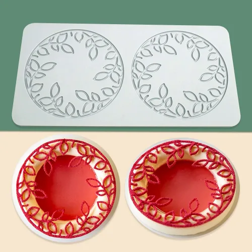 Miniatura 8 de Molde de silicona de hojas huecas para caramelo de chocolate 3D, molde de caramelo de hoja hueca para alimentos, decoración de comidas, molde