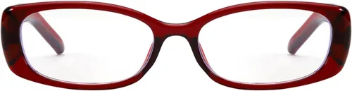 SODQW Lentes rectangulares de luz azul para mujer, de moda, pequeños, Y2K, para oficina, sirena, bayoneta, lentes falsos con lente transparente