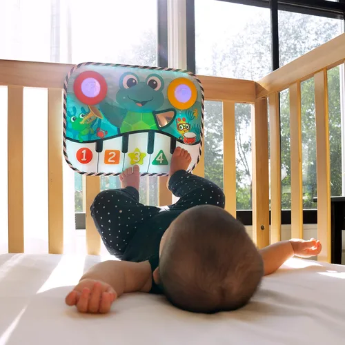 Miniatura 8 de Baby Einstein Ocean Explorers Neptune's Kick & Explore - Almohadilla musical para patadas y juguete para cuna, tapete para el tiempo boca abajo