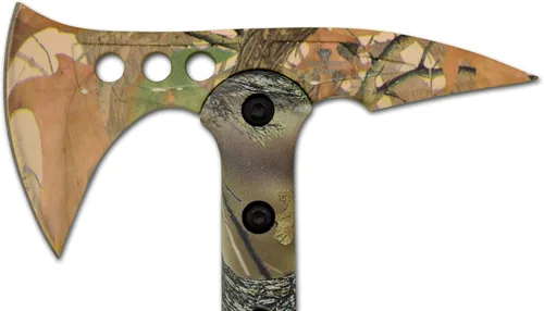 Miniatura 4 de Snake Eye Tactical Hacha de lanzamiento Tomahawk - Hacha táctica con funda y hacha de lanzamiento de competencia (camuflaje)