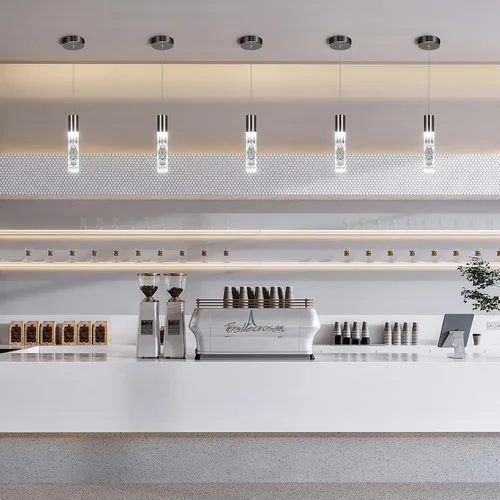 Miniatura 7 de OKELI Luces colgantes modernas, luces LED de cristal de burbuja para isla de cocina, accesorios de iluminación, mini iluminación colgante individual