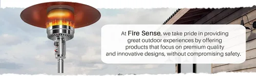 Miniatura 6 de Fire Sense 61956 - Piezas de repuesto para calentador de patio para exteriores, resistente a la intemperie, aluminio y polvo, rango de calor