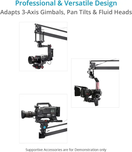 Miniatura 2 de PROAIM Brazo de horca de grúa de cámara de 9 pies para cardanes de 3 ejes, inclinación panorámica y cabezal fluido. para trípode con tubo de 1.299
