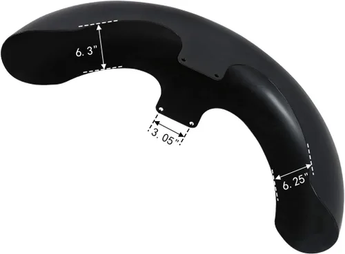 Miniatura 2 de XMT-MOTO Guardabarros delantero envolvente de 23 pulgadas para Harley Touring Model Road King FLHR Electra Glide FLHT 1997-2013 negro brillante