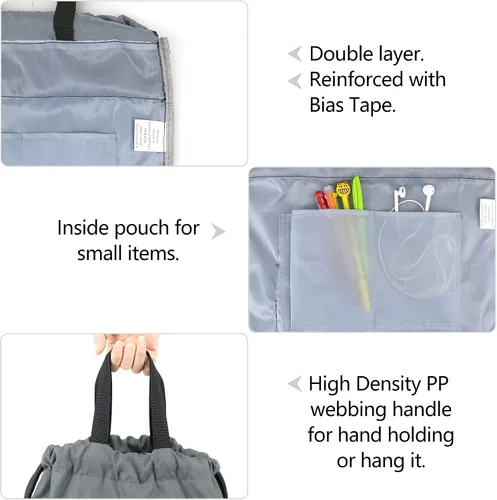 Miniatura 4 de Mochila con cordón para gimnasio, bolsa deportiva para natación, mujeres y hombres, bolsa de entrenamiento con cordón trasero para fútbol