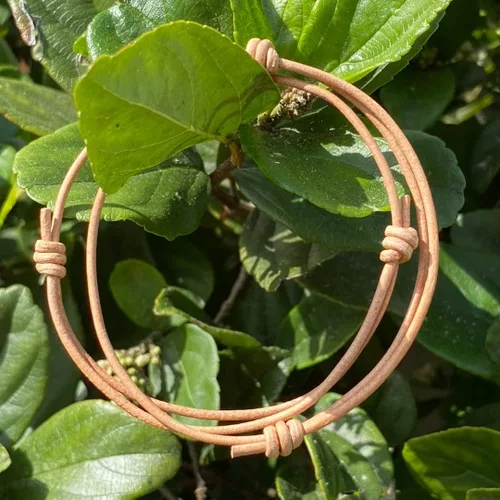 Miniatura 14 de Pulsera de cuero genuino para hombre de 0.059 in – Brazalete ajustable hecho a mano, pulsera de cuero minimalista para hombre, accesorios simples