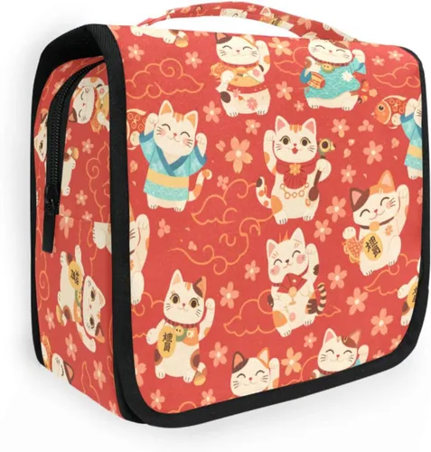 Miniatura 21 de MNSRUU Hanging Toiletry Bag Goth Bats Moons and Stars Travel Makeup bag for Toiletries Portable Travel Toiletry Organizer Cosmetic Bags with Hanging