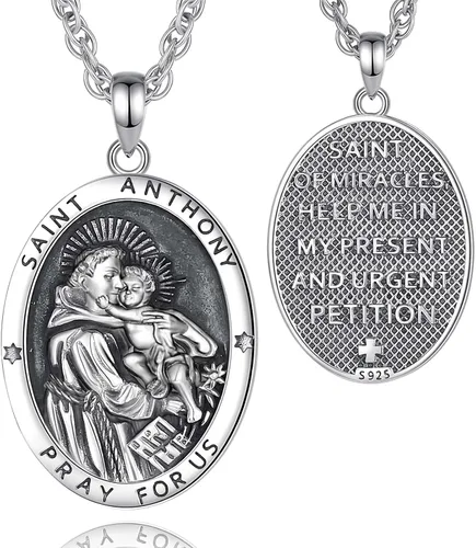 CELESTIA Medallas de plata de ley 925 San MiguelSan CristóbalSan BenitoSan GabrielVirgen MaríaJesúsCaravacaMetatrónSello de los Siete Arcángeles