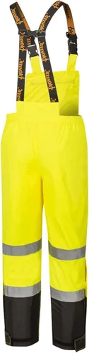 Miniatura 18 de Pioneer Hi Vis Ripstop - Pantalones con peto impermeables para hombre, pantalones reflectantes de seguridad para lluvia