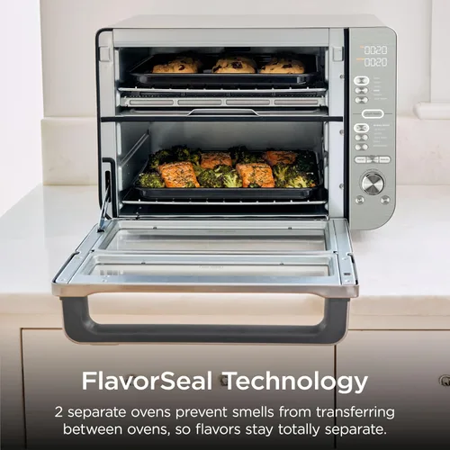 Miniatura 10 de Ninja Horno de encimera Double Stack XL y freidora de aire con sistema Pro Cook