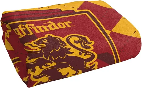 Miniatura 3 de LOGOVISION Harry Potter Gryffindor Plaid Sigil - Toalla de playa con licencia oficial de 30 x 60 pulgadas Gryffindor - Sello a cuadros