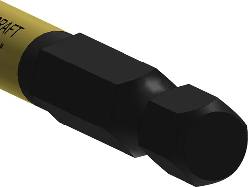 Miniatura 3 de Milescraft Broca de plantilla para estante de 1/4 pulgadas, 1 unidad, taladra agujeros para pasadores de estante de 1/4 pulgadas, vástago
