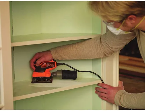 Miniatura 6 de Black+Decker BDEQS300 - Lijadora orbital de 1/4 de hoja