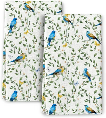 Miniatura 13 de Juego de paños de cocina decorativos estilo Mid Century Modern, lindos paños de cocina absorbentes con gato negro, paños de cocina, paños de mano