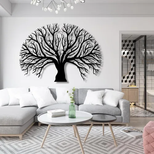 Decoración de pared de metal, arte de pared de metal, arte de pared del árbol de la vida, decoración de pared de árbol genealógico, decoración del