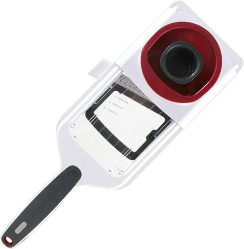 Zyliss Easy Control - Cortador de verduras y picador de verduras, cortador de frutas, cortador de mano con dos cuchillas de acero inoxidable, apto