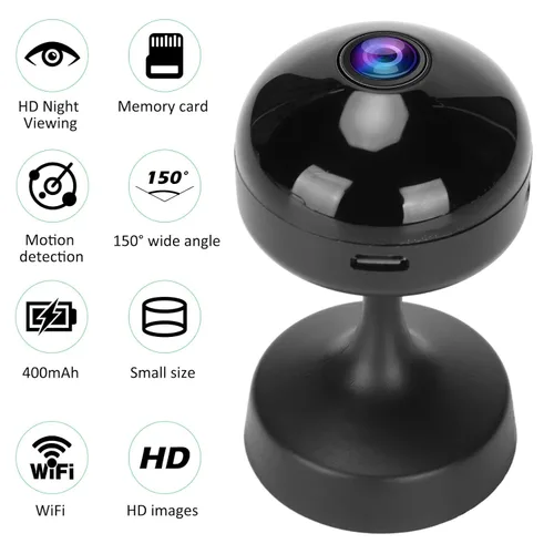 Miniatura 2 de Dpofirs Cámara de seguridad inalámbrica HD 720P, cámara recargable para exteriores con detección de movimiento PIR, reconocimiento humano AI, noche