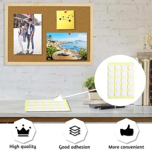 Miniatura 4 de OWLKELA Tablero de corcho de 14.6" X 11", tablero de avisos con chinchetas, tablero de notas, tablero de visión, tablón de anuncios para oficina