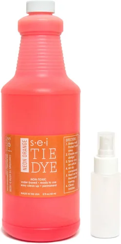 Miniatura 16 de SEI - Kit de teñido anudado aguamarina, tinte de tela para grupos grandes, 1 cuarto de galón (32 onzas), tinte teñido anudado premezclado, tinte