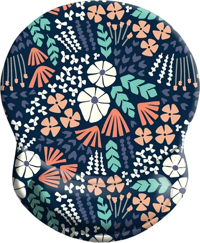 Miniatura 26 de Alfombrilla de mouse ergonómica con soporte para muñeca, cómoda alfombrilla de mouse para computadora con base de poliuretano antideslizante