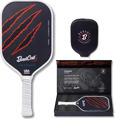 Untamed Paddle | Fibra de carbono T700 cruda para un máximo giro, potencia y control | Diseño termoformado ligero profesional de 0.630 in | Paleta
